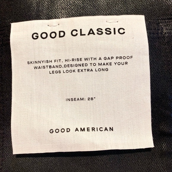 GOOD AMERICAN - GOOD CLASSIC COATED JEANS - Picture 5 of 6